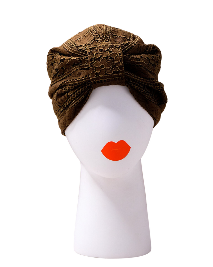 Turban cap BOWIE , tip olive